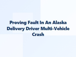 Proving Fault in Multi-Vehicle Delivery Crashes
